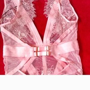 Honey Birdette Pink Lace Chemise
